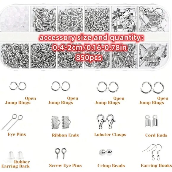 Tool Kit for Jewelry Making and Crafts in General With Case Earrings Necklaces - Picture 5 of 9